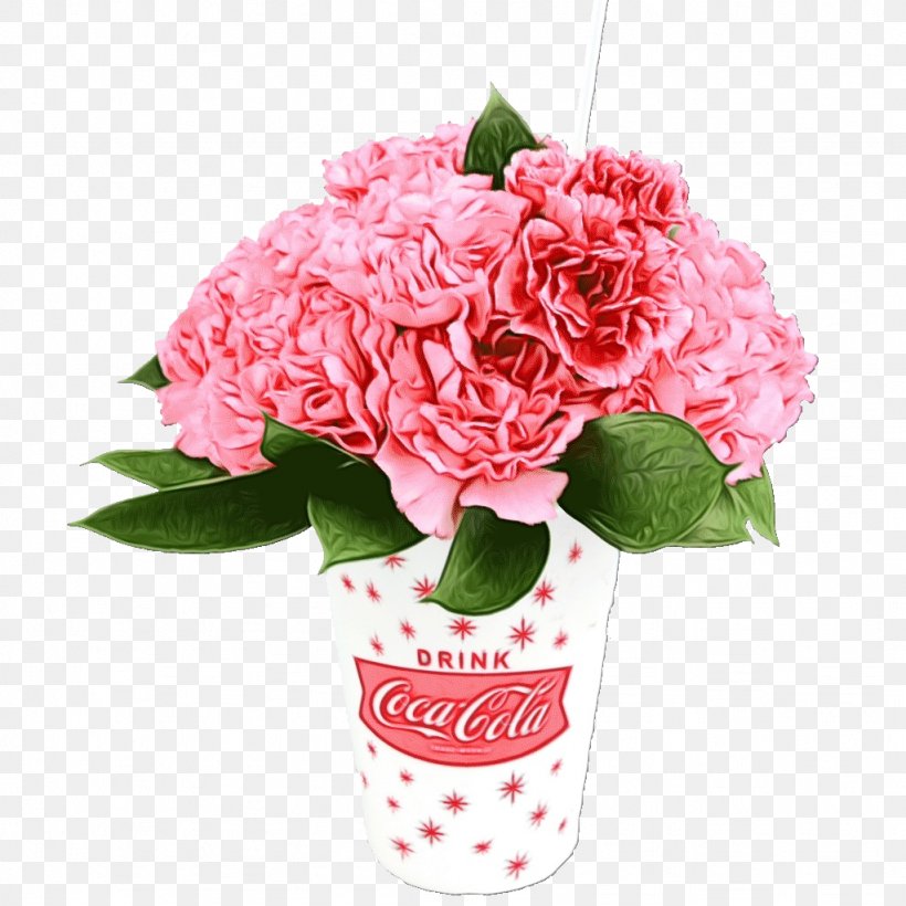Watercolor Flower Background, PNG, 1024x1024px, Watercolor, Artificial Flower, Bouquet, Carnation, Cocacola Company Download Free
