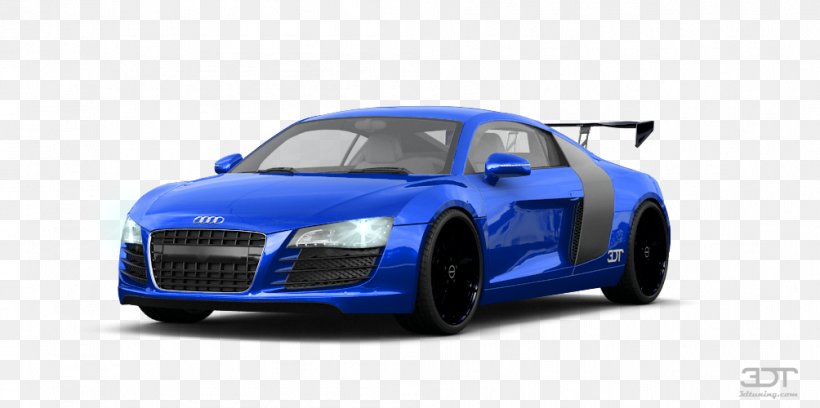 Audi R8 Performance Car Automotive Design, PNG, 1004x500px, Audi R8, Audi, Automotive Design, Automotive Exterior, Blue Download Free