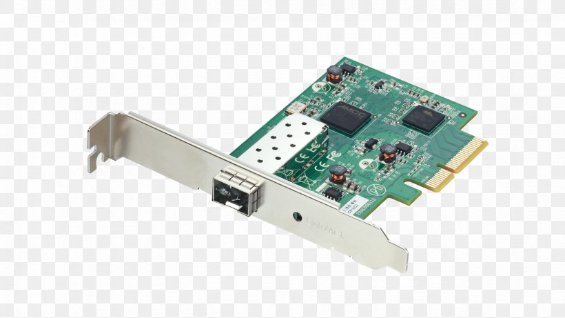 PCI Express 10 Gigabit Ethernet Network Cards & Adapters Small Form-factor Pluggable Transceiver, PNG, 1664x936px, 10 Gigabit Ethernet, Pci Express, Adapter, Computer Component, Computer Network Download Free