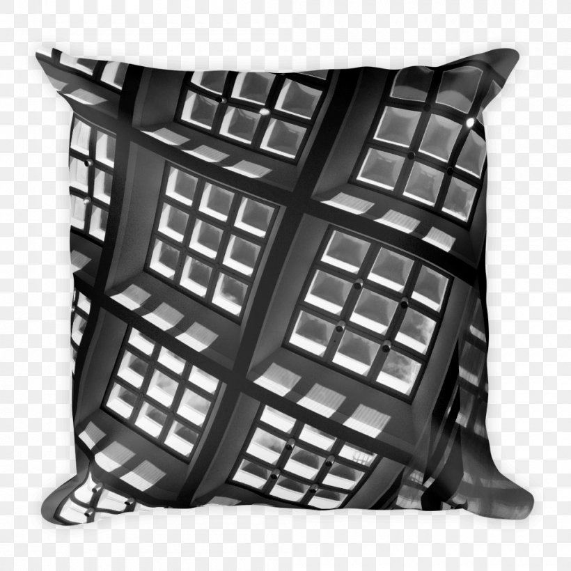 Cushion Throw Pillows Textile Metal Rectangle, PNG, 1000x1000px, Cushion, Black, Black And White, Black M, Material Download Free