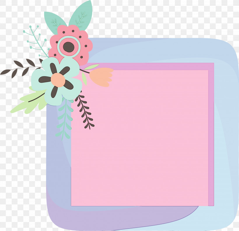 Easter Bunny, PNG, 3000x2895px, Flower Photo Frame, Cartoon, Easter Bunny, Film Frame, Flower Download Free