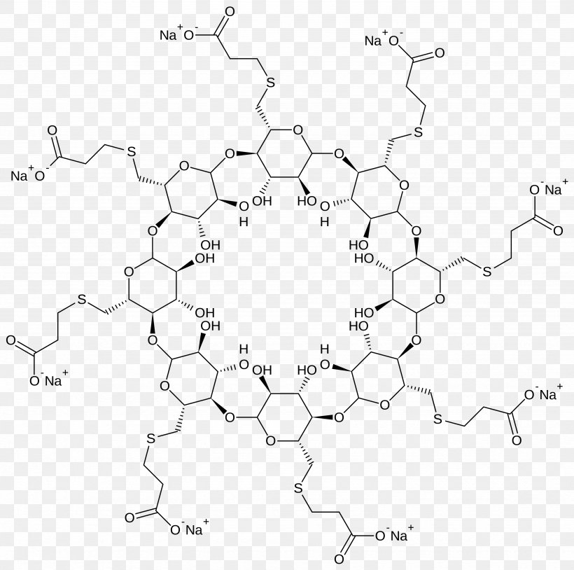 Sugammadex Rocuronium Neuromuscular-blocking Drug Selective Relaxant Binding Agents Anesthesia, PNG, 3490x3465px, Sugammadex, Anesthesia, Area, Atracurium Besilate, Black And White Download Free