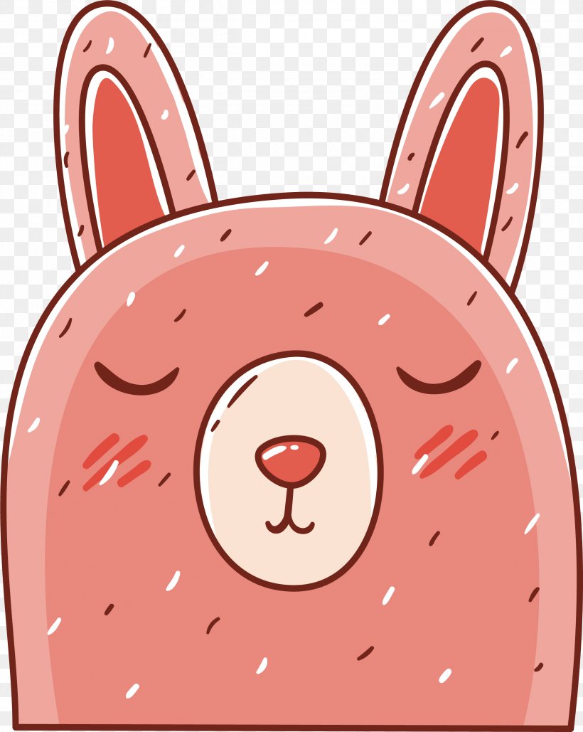 Rabbit Illustration, PNG, 2522x3167px, Rabbit, Cartoon, Head, Mammal, Motif Download Free