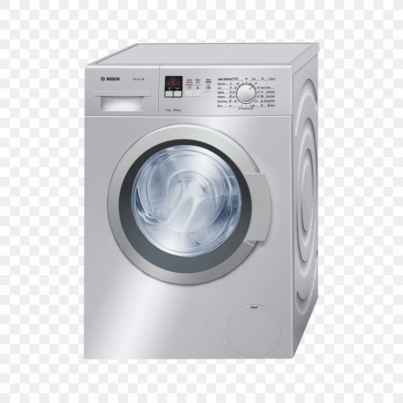 Washing Machines Robert Bosch GmbH Bosch Serie 4 WAK24168 Haier, PNG, 1000x1000px, Washing Machines, Clothes Dryer, Haier, Home Appliance, Laundry Download Free
