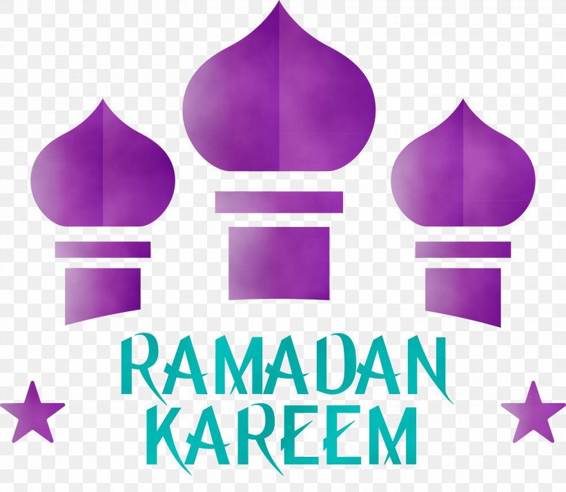Purple Violet Logo Font Magenta, PNG, 3000x2610px, Ramadan Mubarak, Logo, Magenta, Paint, Purple Download Free