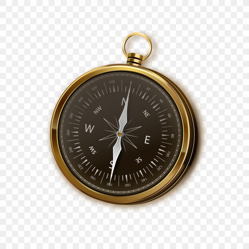 Compass Euclidean Vector Icon, PNG, 1200x1200px, Compass, Brass, Gratis, Map, Measuring Instrument Download Free