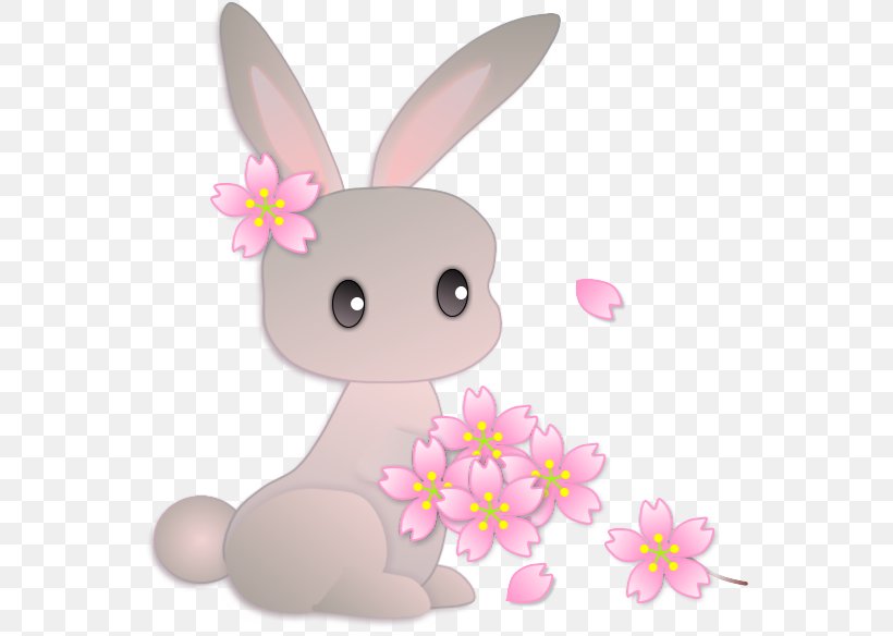 Easter Bunny Whiskers Pink M Animated Cartoon, PNG, 554x584px, Easter Bunny, Animated Cartoon, Easter, Flower, Mammal Download Free
