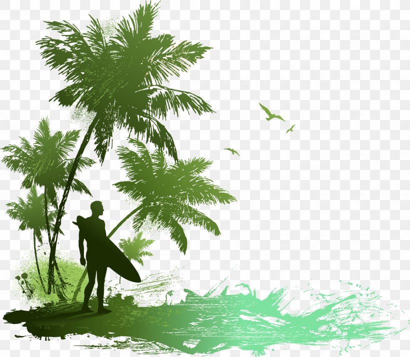 Beach Seaside Resort Silhouette Drawing, PNG, 1465x1276px, Beach, Art, Branch, Drawing, Flora Download Free