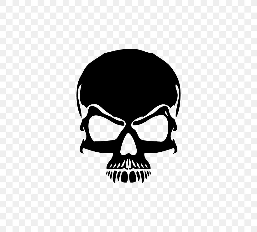 Skull SHOOTING BAR FIVE Fond Blanc Science Facial Skeleton, PNG, 740x740px, Skull, Black, Black And White, Bone, Brand Download Free