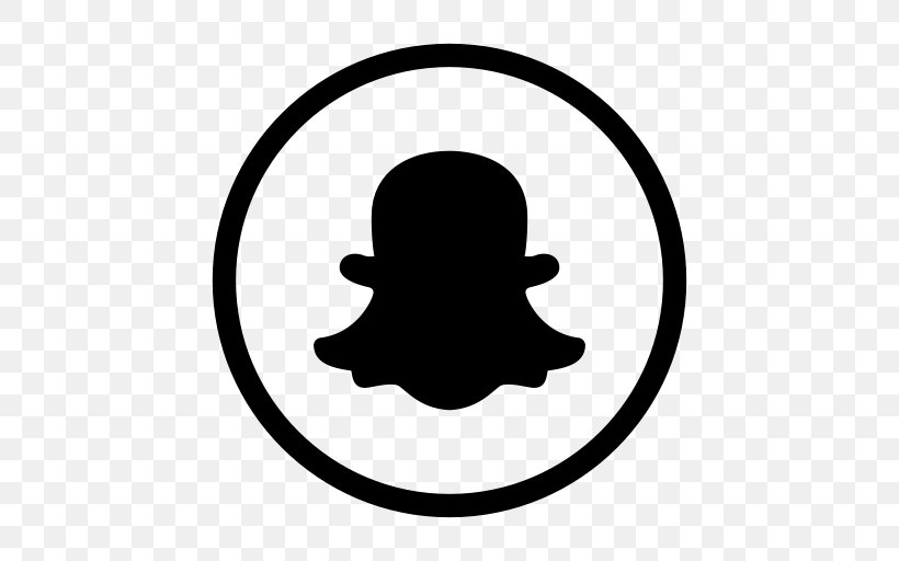 Social Media Snapchat, PNG, 512x512px, Social Media, Area, Black, Black And White, Logo Download Free