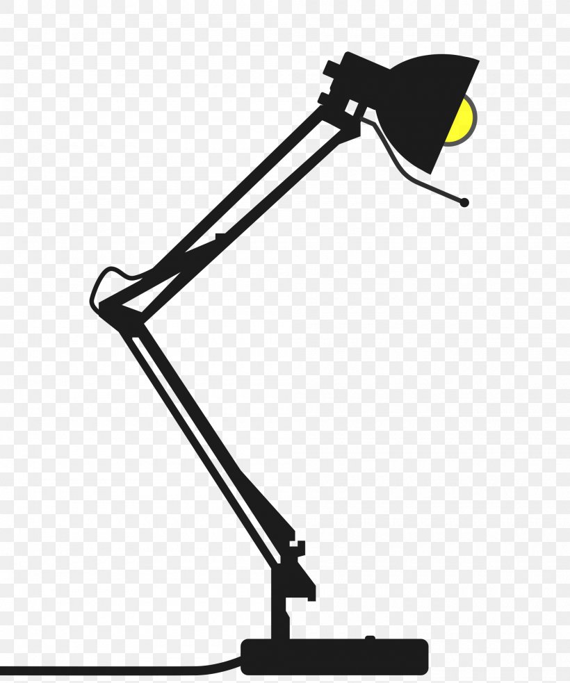 Table Lamp Desk Lighting Clip Art, PNG, 2000x2400px, Table, Area, Art, Black, Black And White Download Free