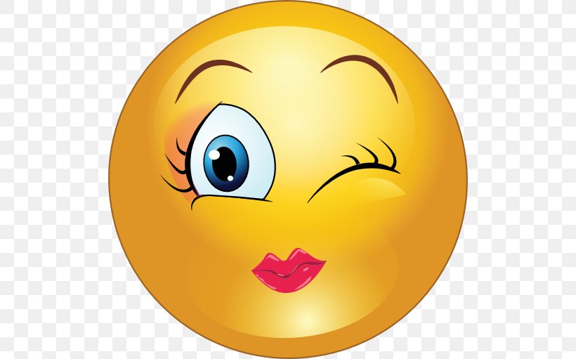 Smiley Emoticon Wink Clip Art, PNG, 512x511px, Smiley, Cheek, Emoji, Emoticon, Emotion Download Free