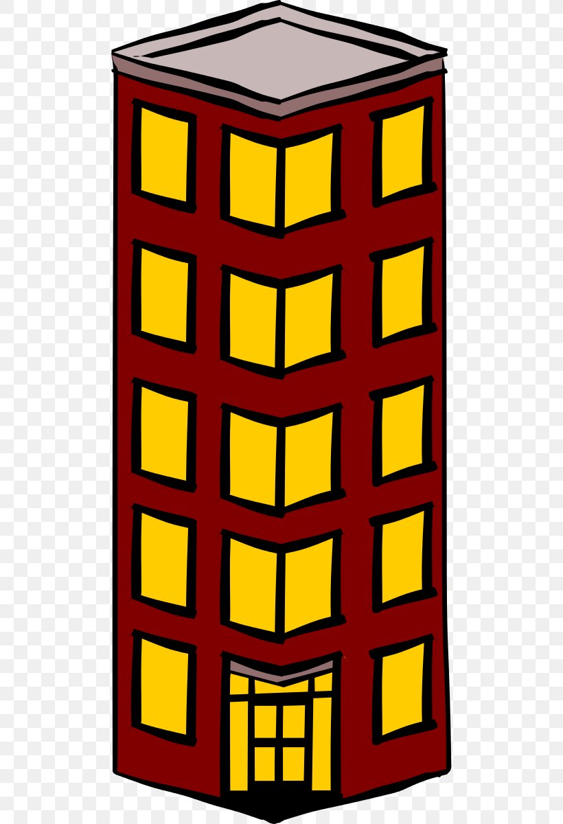 Building Skyscraper Clip Art, PNG, 497x1200px, Building, Apartment, Architecture, Area, Free Content Download Free