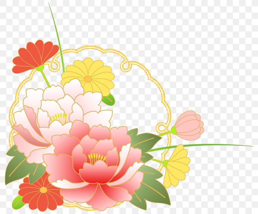 Floral Design New Year Card Flower, PNG, 800x680px, Floral Design, Art, Cut Flowers, Dahlia, Dog 2018 Download Free