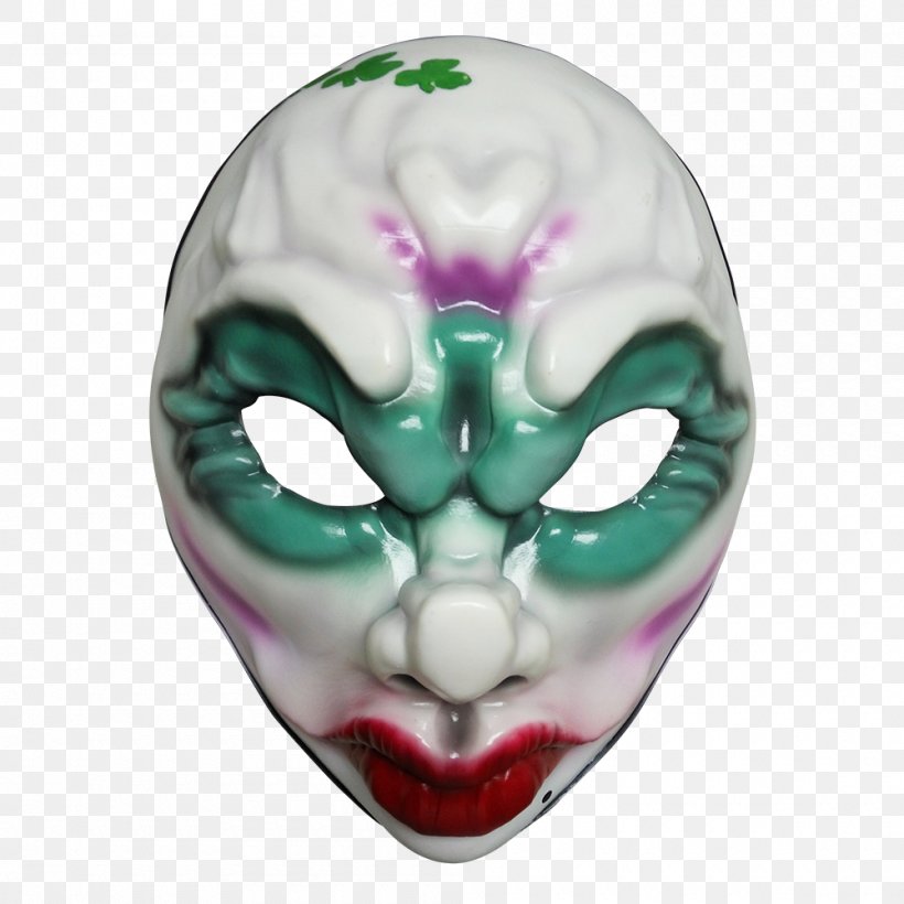 Payday 2 Clover Vinyl Mask Payday 2 Clover Vinyl Mask T-shirt Payday: The Heist, PNG, 1000x1000px, Payday 2, Clothing, Costume, Death Mask, Game Download Free