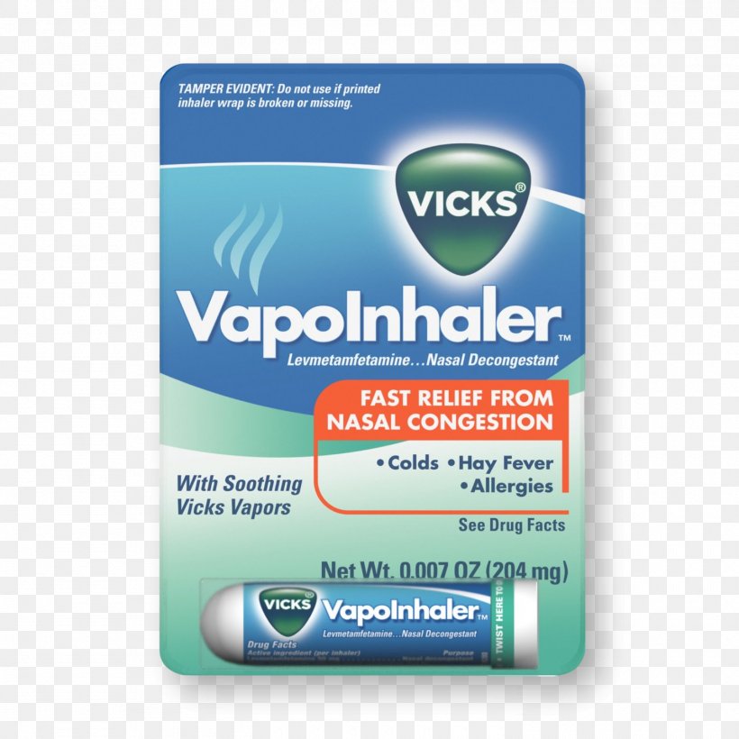 Vicks VapoRub Decongestant Inhaler Nasal Spray, PNG, 1500x1500px, Vicks, Brand, Common Cold, Decongestant, Hay Fever Download Free