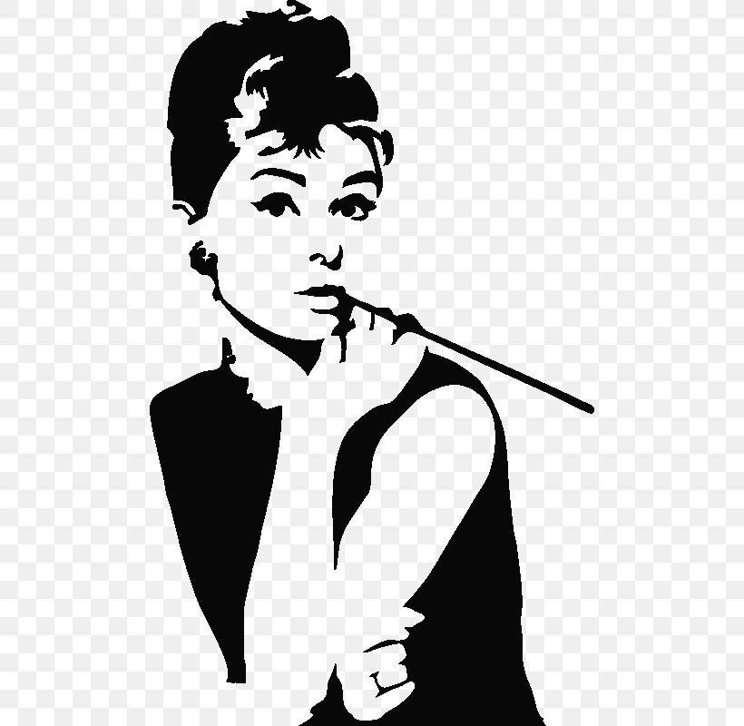 Wall Decal Sticker Mural Printing, PNG, 800x800px, Wall Decal, Art, Audrey Hepburn, Beauty, Black And White Download Free