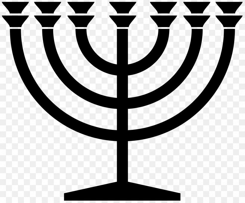 Menorah Judaism Religious Symbol Religion, PNG, 2000x1659px, Menorah, Black And White, Candle Holder, Hanukkah, Judaism Download Free