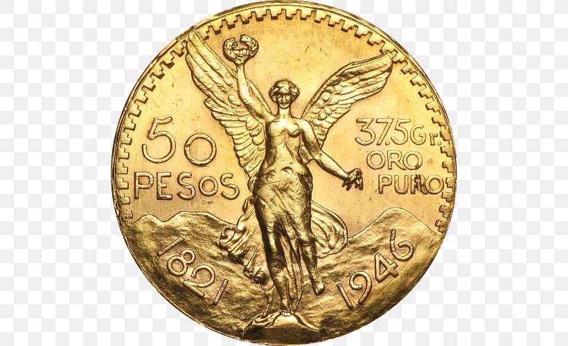 Mexican Peso Bullion Currency Coin, PNG, 500x500px, Mexican Peso, Australian Dollar, Bullion, Coin, Currency Download Free