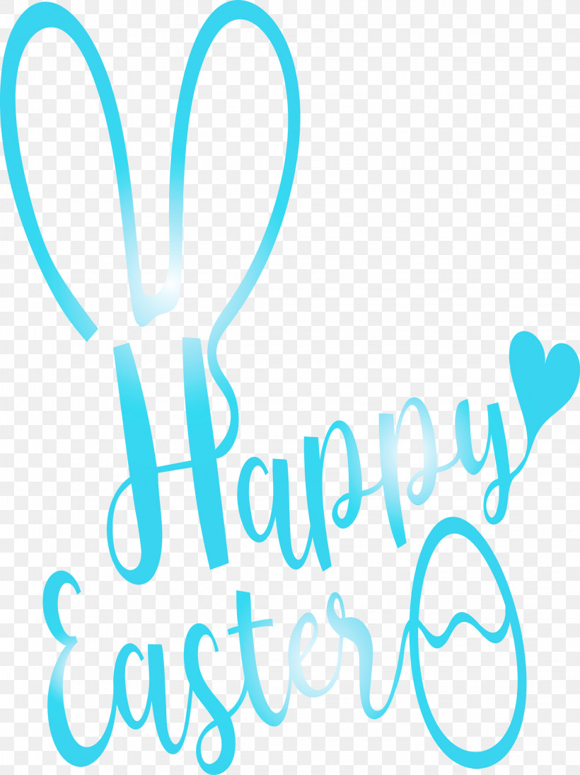 Text Turquoise Font Aqua Teal, PNG, 2247x3000px, Happy Easter With Bunny Ears, Aqua, Azure, Line, Logo Download Free