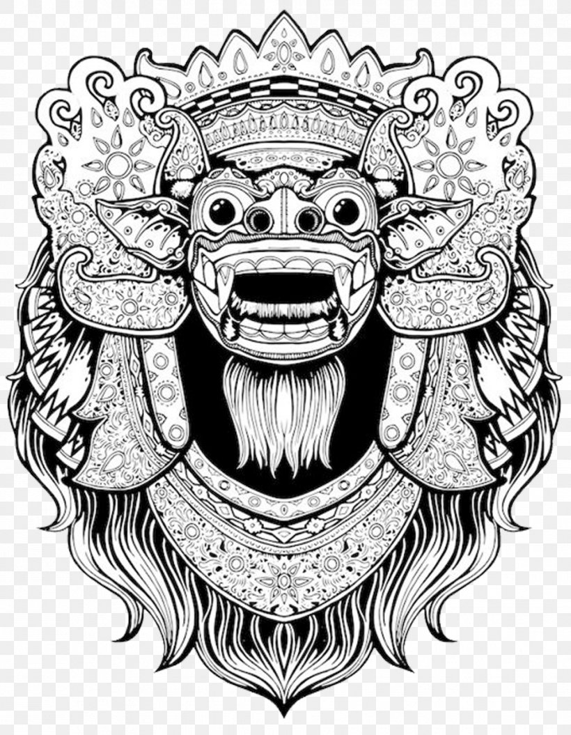 Balinese Art T-shirt Barong Drawing, PNG, 967x1245px, Bali, Art, Balinese Art, Balinese People, Barong Download Free