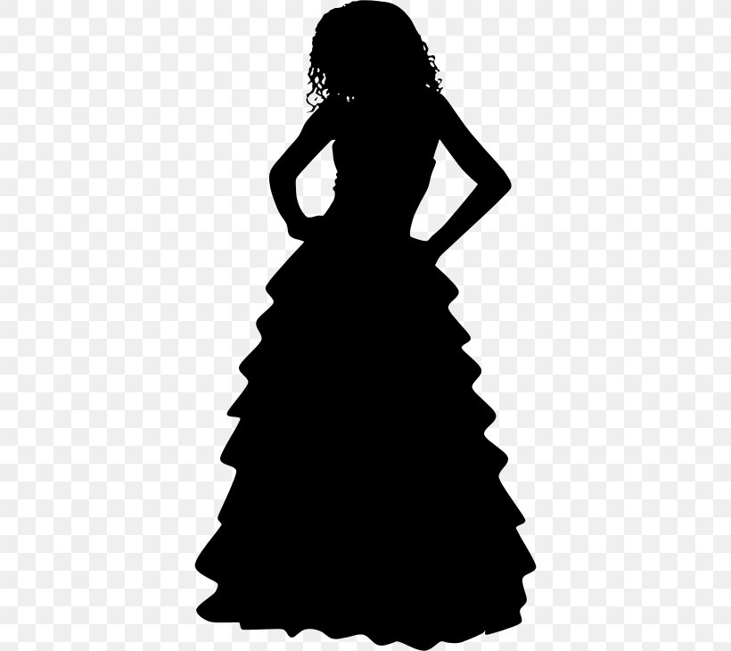 Evening Gown Dress Silhouette Ball Gown, PNG, 384x730px, Watercolor, Cartoon, Flower, Frame, Heart Download Free