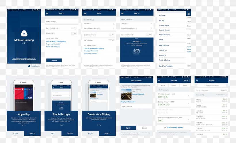 Mobile Banking User Interface Website Wireframe, PNG, 5252x3192px, Mobile Banking, Bank, Bank Of America, Brand, Computer Software Download Free