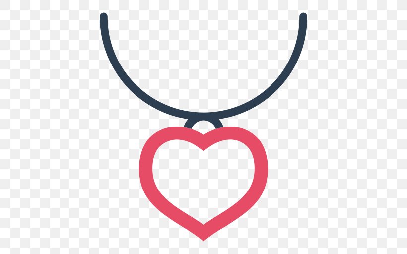 Necklace Computer Icons Heart Jewellery Valentine's Day, PNG, 512x512px, Watercolor, Cartoon, Flower, Frame, Heart Download Free