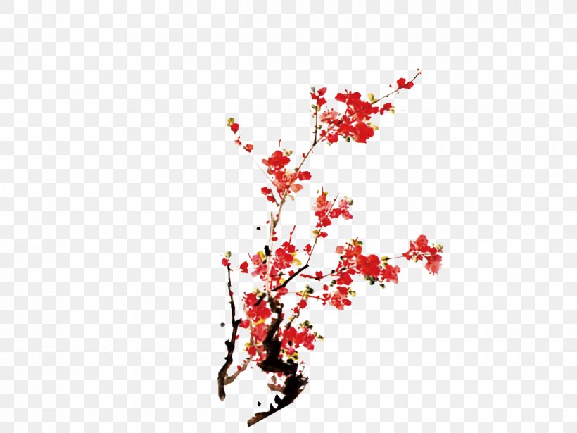 Plum Blossom Ink Wash Painting Poster, PNG, 1200x900px, Plum Blossom, Art, Banner, Blossom, Branch Download Free