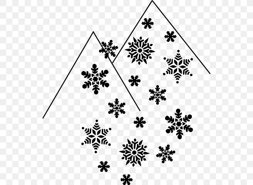 Snowflake Clip Art, PNG, 546x598px, Snowflake, Area, Black, Black And White, Blog Download Free