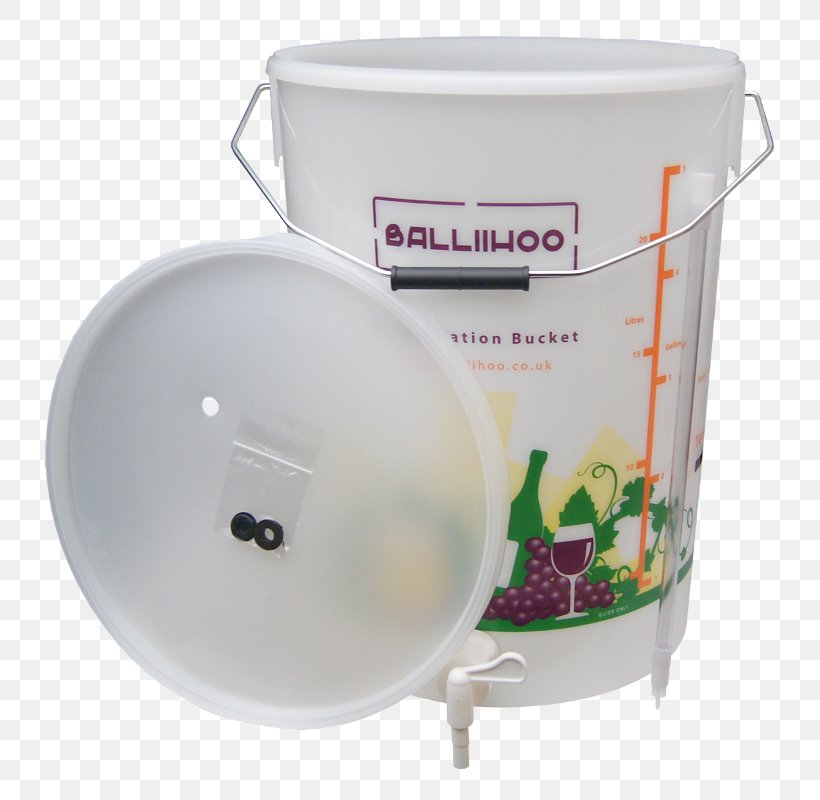 Bucket Fermentation Balliihoo Homebrew Liter Imperial Gallon, PNG, 800x800px, Bucket, Balliihoo Homebrew, Beer Brewing Grains Malts, Bung, Carboy Download Free