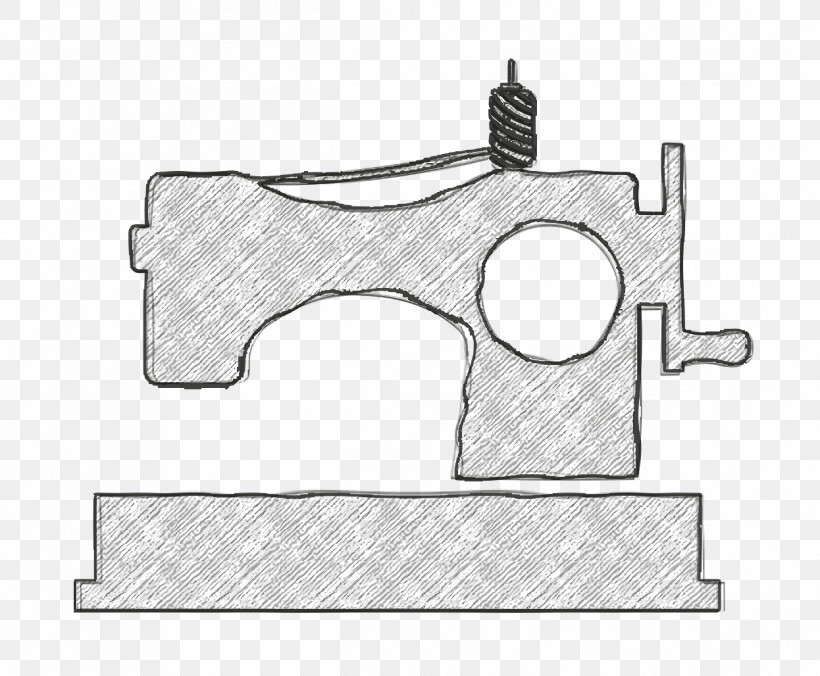 Tools And Utensils Icon Stylish Icons Icon Classic Sewing Machine With Spool Of Thread Icon, PNG, 1246x1028px, Tools And Utensils Icon, Black, Black And White, Car, Geometry Download Free