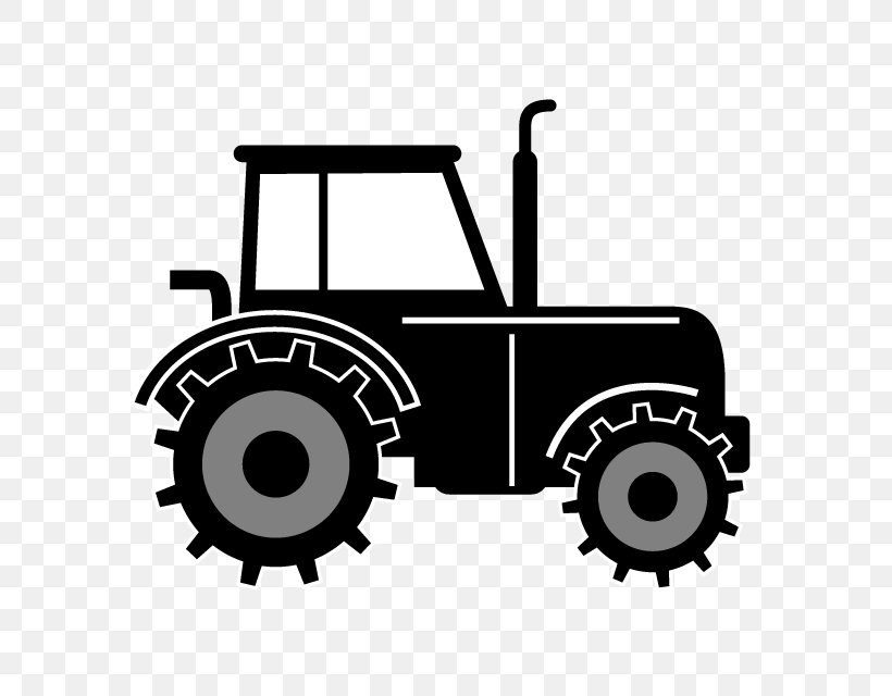 Clip Art Motor Vehicle Tractor Illustration, PNG, 640x640px, Vehicle, Automotive Design, Automotive Tire, Black And White, Brand Download Free