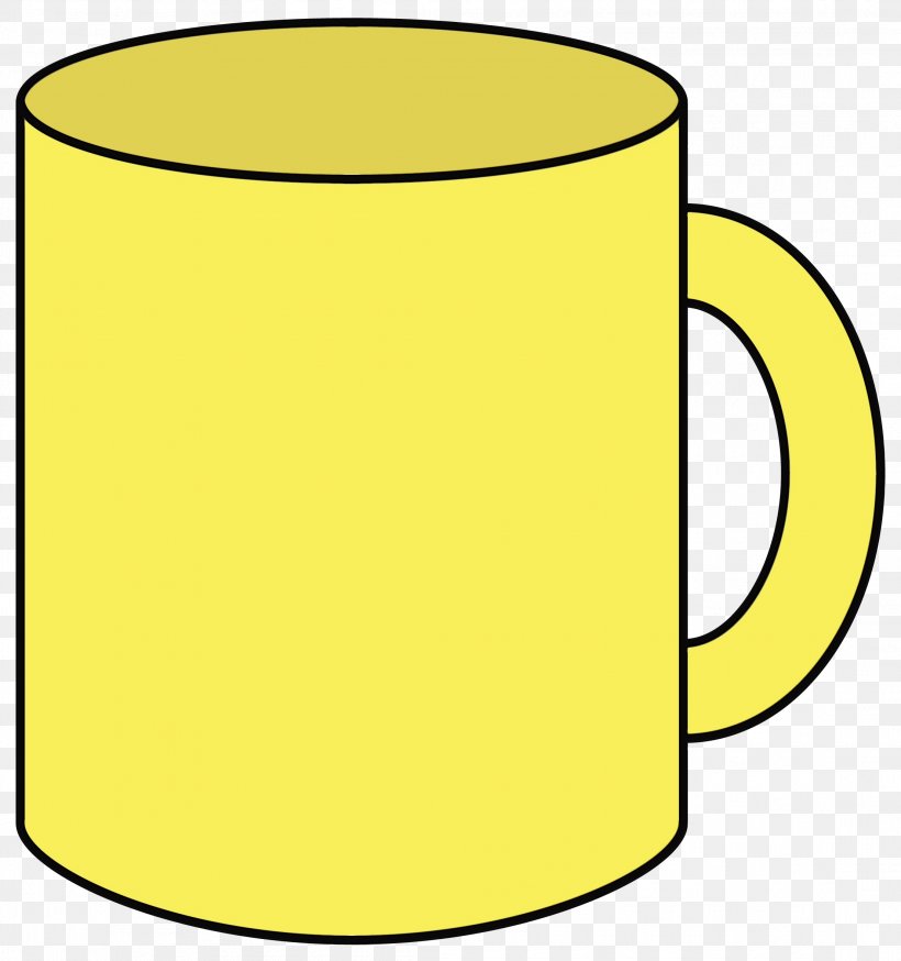 Yellow Clip Art Drinkware Line Tableware, PNG, 2212x2358px, Watercolor, Cylinder, Drinkware, Mug, Paint Download Free