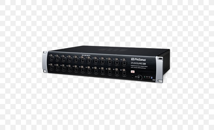 Audio Mixers PreSonus Digital Mixing Console 19-inch Rack Digital Data, PNG, 500x500px, 19inch Rack, Audio Mixers, Audio Crossover, Audio Equipment, Audio Receiver Download Free