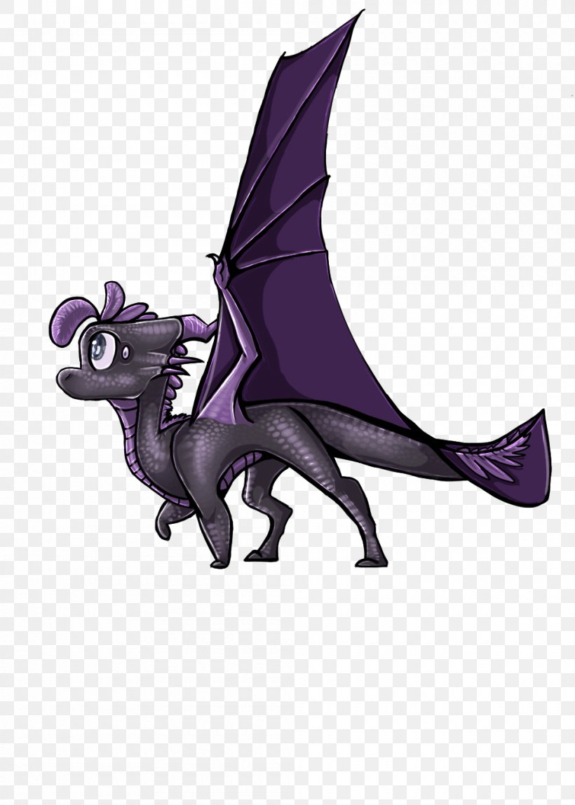 Cartoon Purple Animal, PNG, 1000x1400px, Cartoon, Animal, Animal Figure, Dragon, Fictional Character Download Free