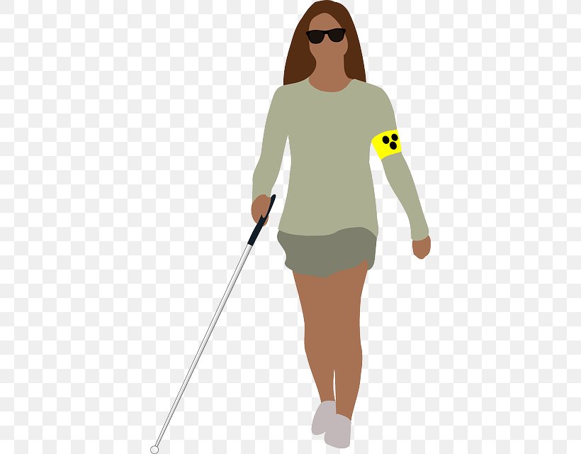 Vision Loss Disability White Cane Clip Art, PNG, 396x640px, Vision Loss, Baseball Equipment, Blindness, Disability, Fictional Character Download Free