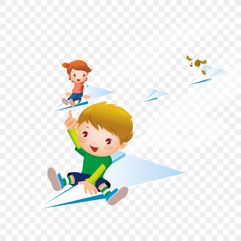 Airplane Paper Plane Royalty-free Clip Art, PNG, 1500x1500px, Airplane, Area, Art, Boy, Cartoon Download Free