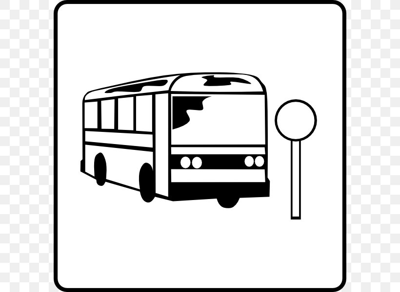 Bus Stop Clip Art, PNG, 600x600px, Bus, Automotive Design, Black And White, Brand, Bus Stand Download Free