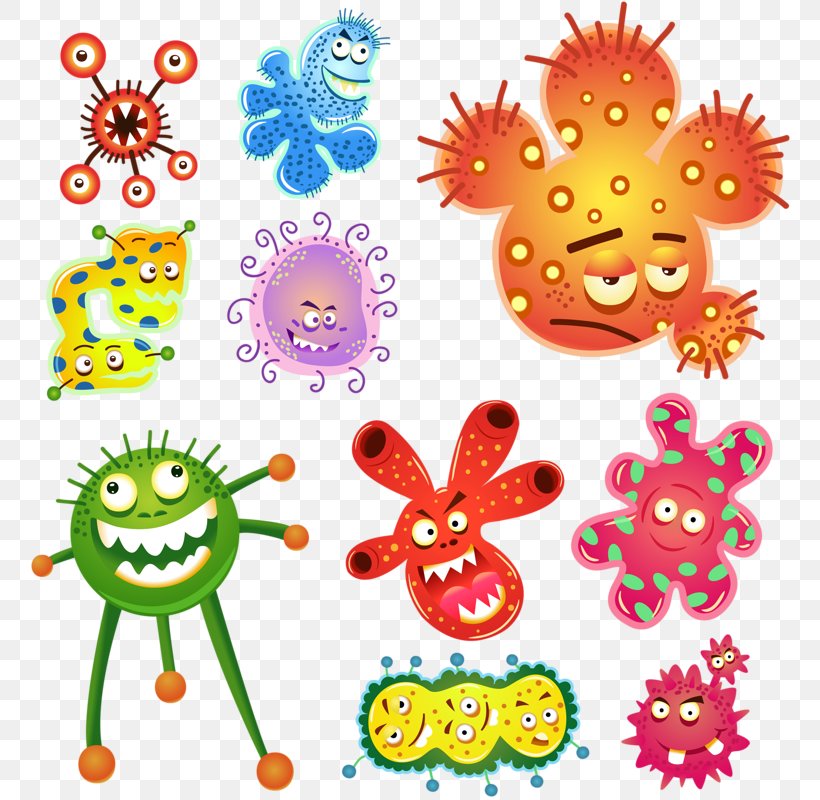 Microorganism Cartoon Bacteria, PNG, 763x800px, Microorganism, Art