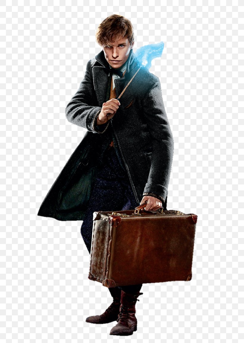Newt Scamander Fantastic Beasts: The Crimes Of Grindelwald Fantastic Beasts And Where To Find Them Professor Albus Dumbledore Harry Potter And The Deathly Hallows, PNG, 691x1153px, Newt Scamander, Bag, Briefcase, Cardboard Cutouts, Fashion Accessory Download Free
