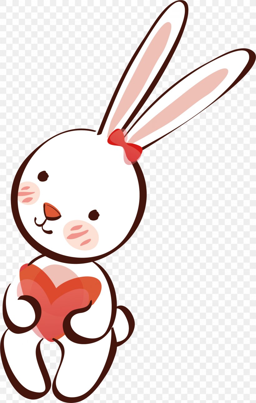 White Rabbit European Rabbit, PNG, 1637x2575px, Watercolor, Cartoon, Flower, Frame, Heart Download Free