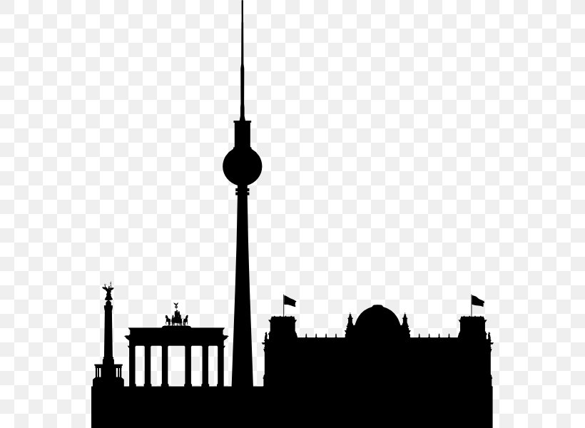 Berlin Skyline Clip Art, PNG, 564x600px, Berlin, Black And White, Blog, City, Drawing Download Free
