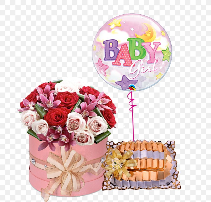 Sentiments Flowers Cut Flowers Flower Bouquet Food Gift Baskets Infant, PNG, 739x786px, Cut Flowers, Balloon, Basket, Birth, Birthday Download Free