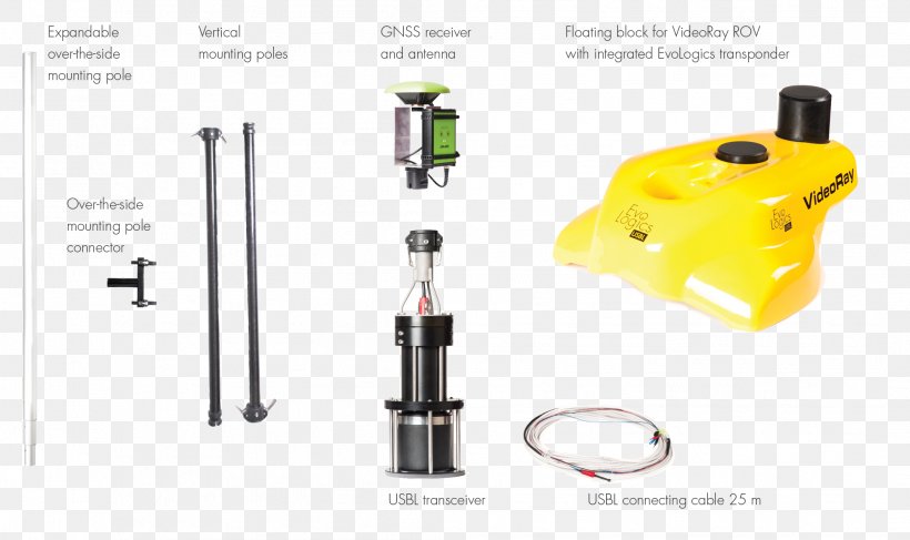 Ultra-short Baseline VideoRay UROVs Remotely Operated Underwater Vehicle Tracking System Transceiver, PNG, 2113x1255px, Ultrashort Baseline, Aerials, Hardware, Hydrographic Survey, Positioning System Download Free