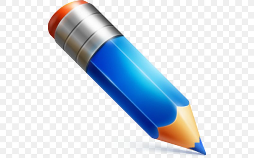Blue Pencil Drawing, PNG, 512x512px, Pencil, Ball Pen, Blue Pencil, Colored Pencil, Crayon Download Free