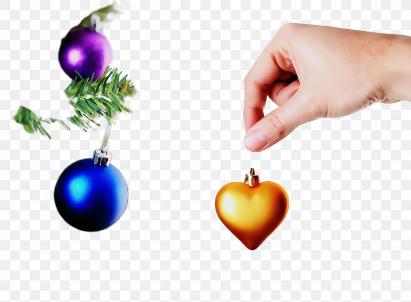 Christmas Ornament, PNG, 2332x1716px, Watercolor, Christmas Ornament, Hand, Heart, Ornament Download Free