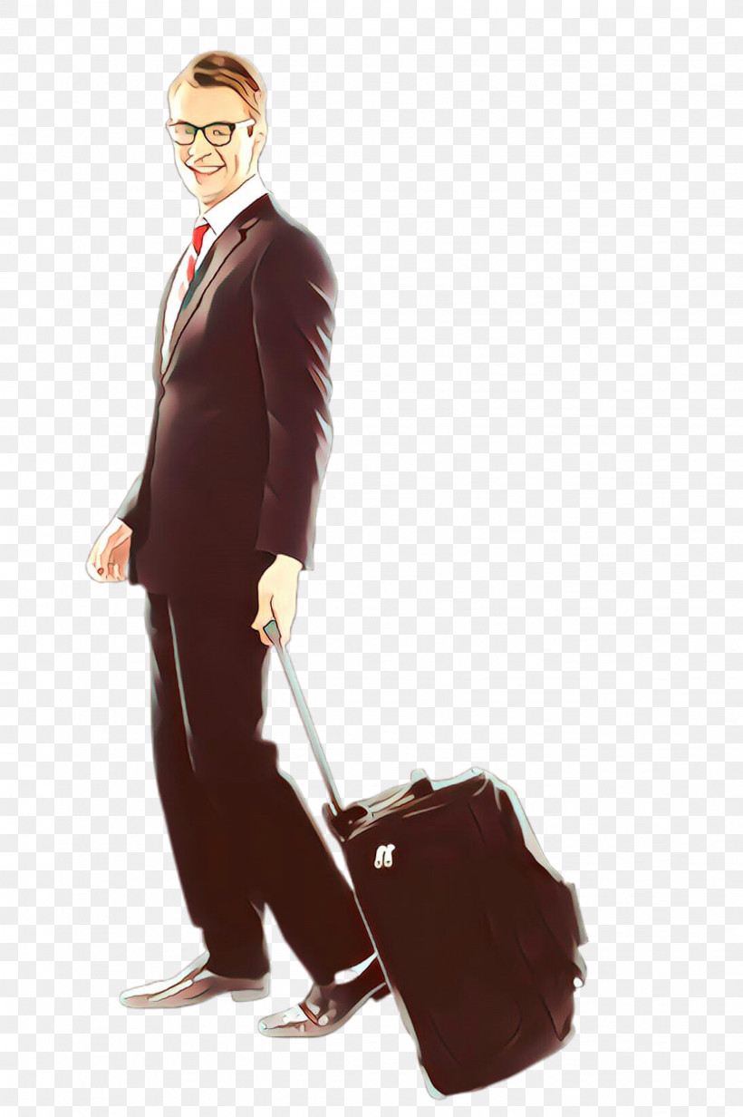 Suitcase Baggage Suit Briefcase Standing, PNG, 1632x2452px, Suitcase, Baggage, Briefcase, Brown, Formal Wear Download Free