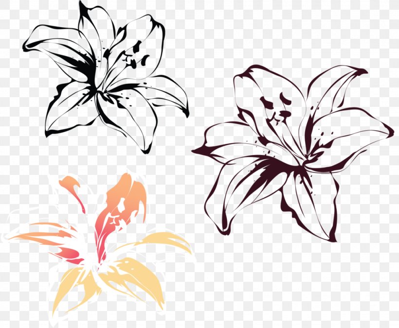 Lilium Drawing Painting Clip Art, PNG, 1024x844px, Watercolor, Cartoon, Flower, Frame, Heart Download Free
