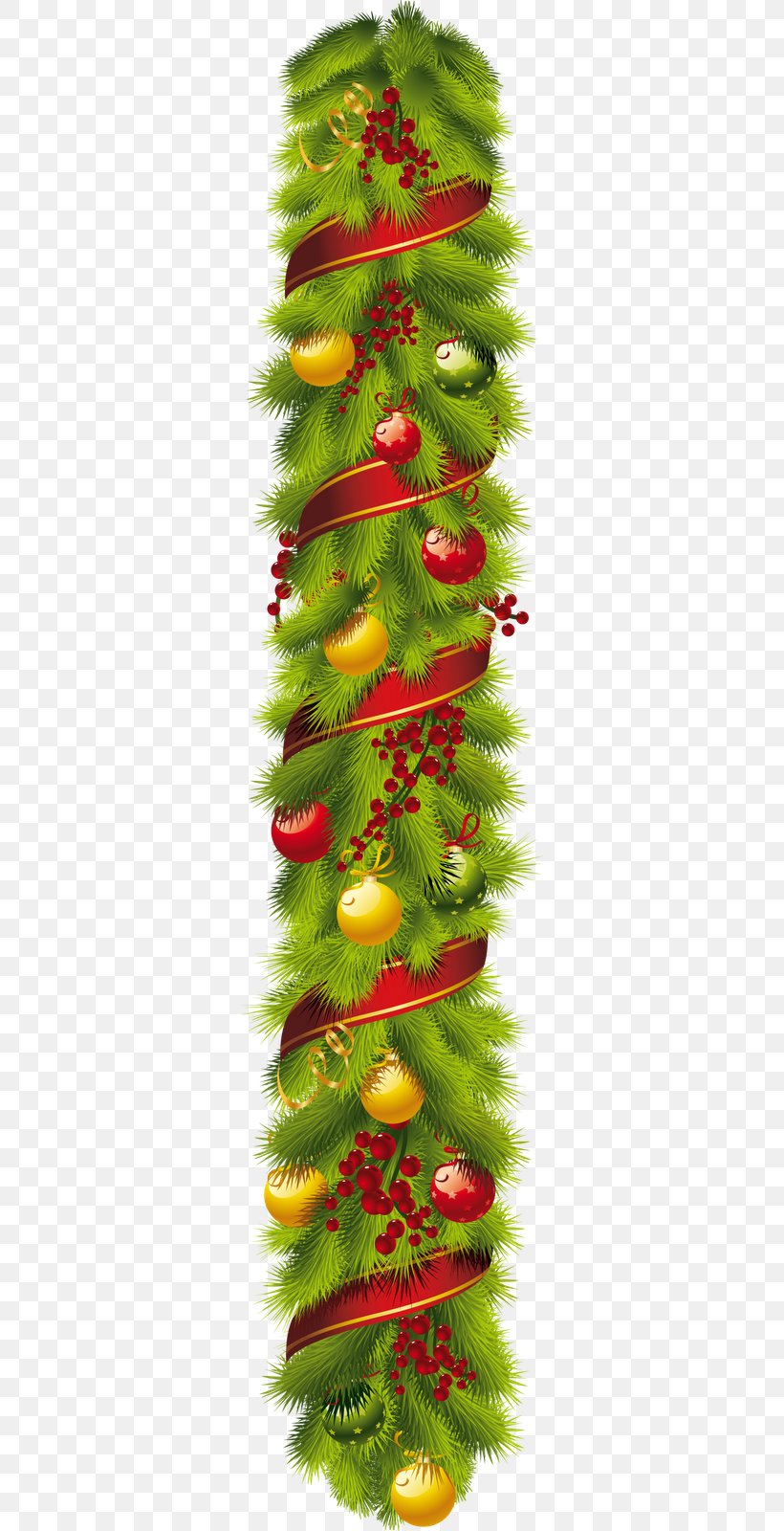 Santa Claus Vector Graphics Christmas Day Clip Art Garland, PNG, 316x1600px, Santa Claus, Christmas Day, Christmas Decoration, Christmas Ornament, Christmas Tree Download Free